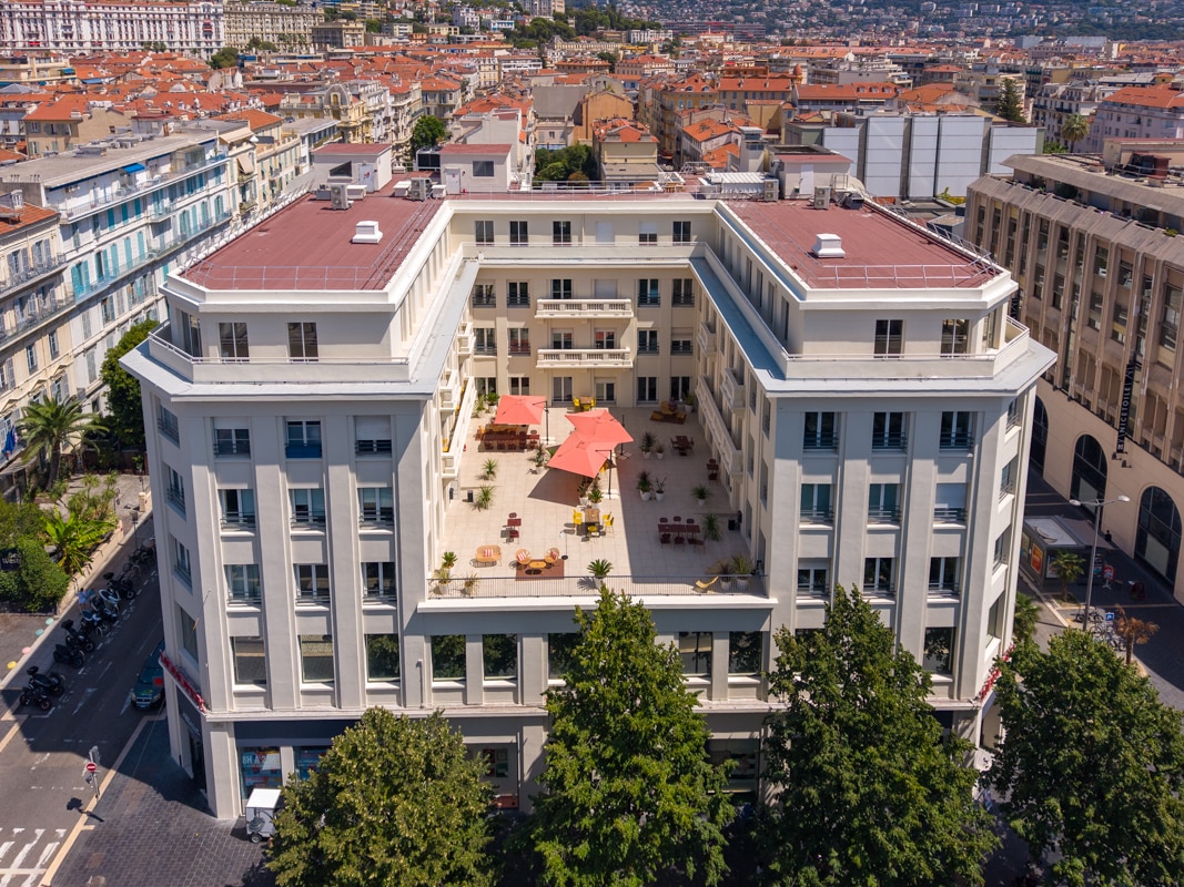 Vue aérienne de Pearl Partner Nice